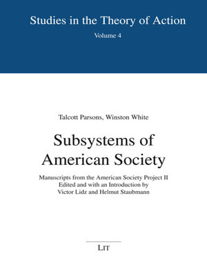 cover image of Subsystems of American Society